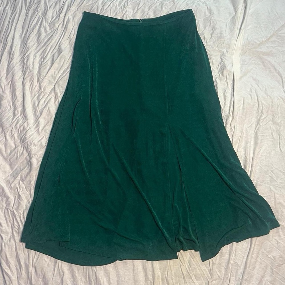Alexia Admor Deep Green A-Line Skirt